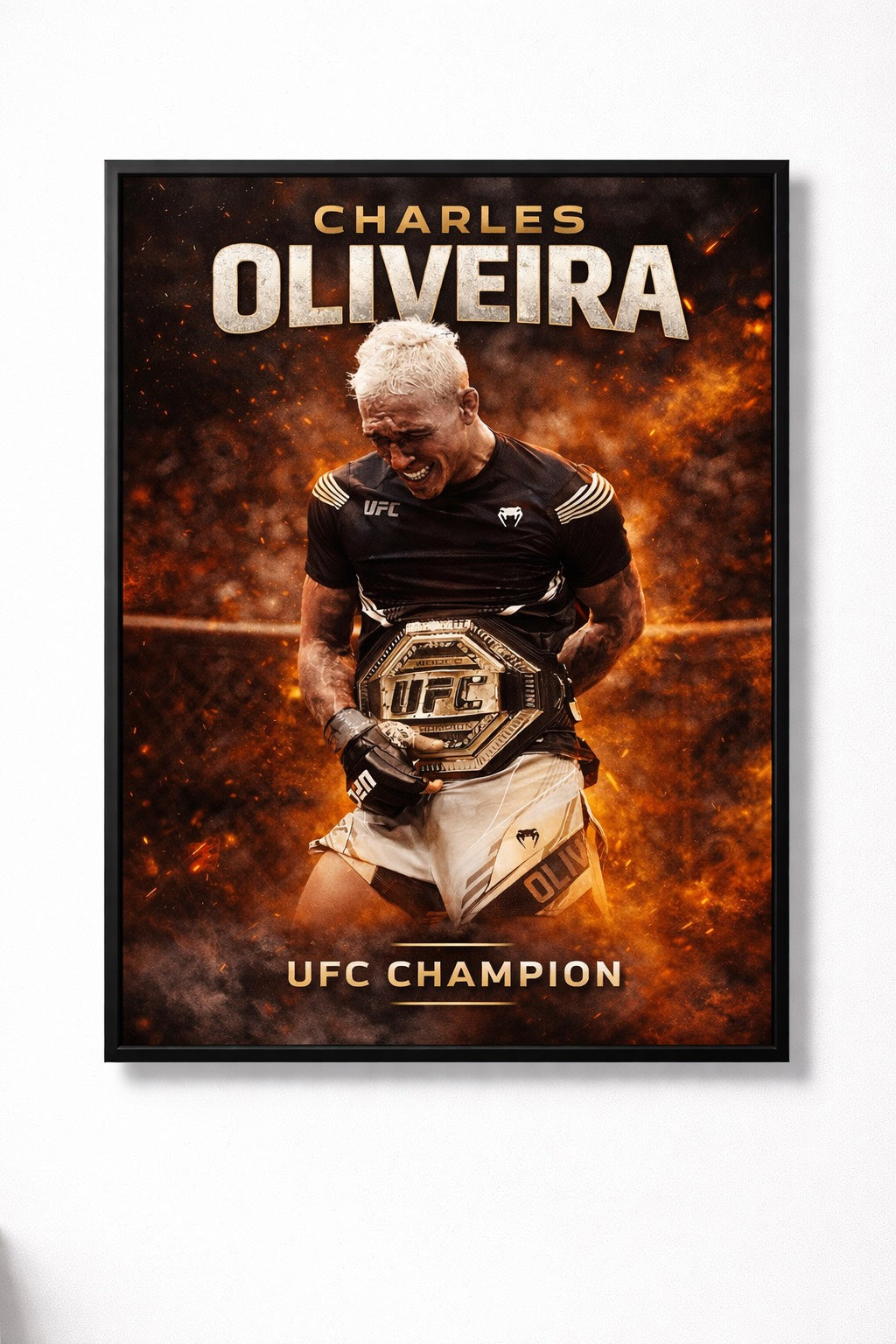 CUADRO CHARLES OLIVEIRA - The Fight Gallery